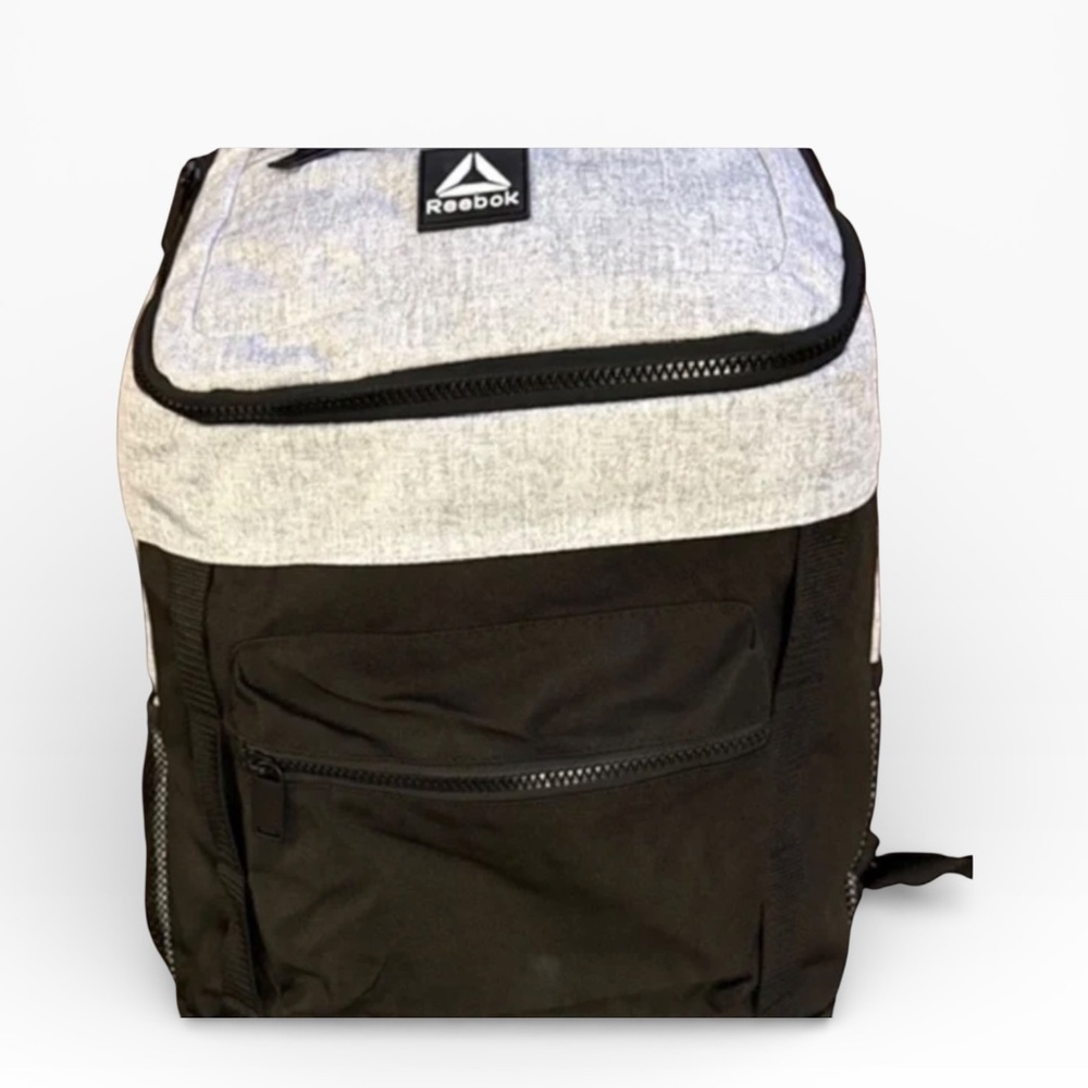Reebok Bobbie Top Loader Backpack Gray Black Laptop School Travel Bag - Picture 6 of 11